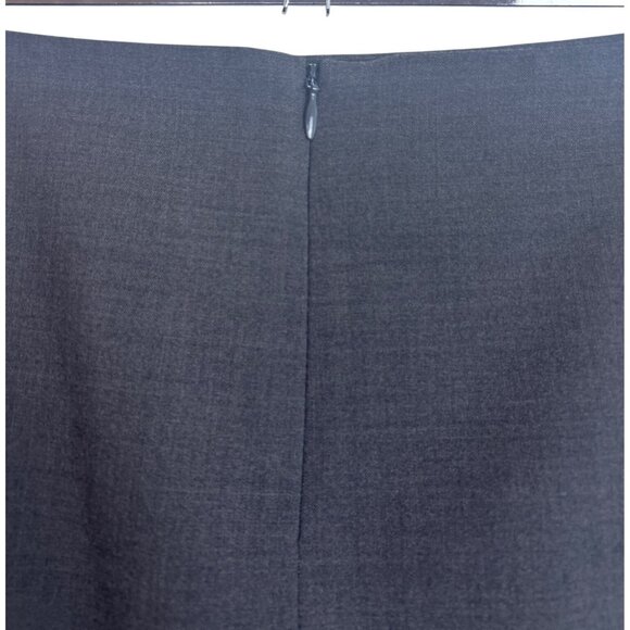 Theory Golda 2 Urban Charcoal Gray Virgin Wool Blend Pencil Skirt Office Siren - Picture 7 of 11
